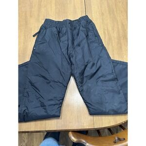 Ski Gear Snow‎ Pants Youth X-Large Black Nylon Swishy Winter Ski Snowboarding